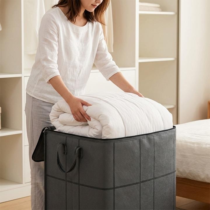 Double-zip bedding and duvet storage bag - product photo 3