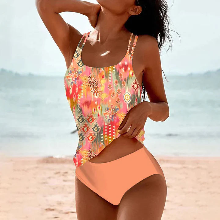 Mila | Women's Boho Print Tankini Swim Set