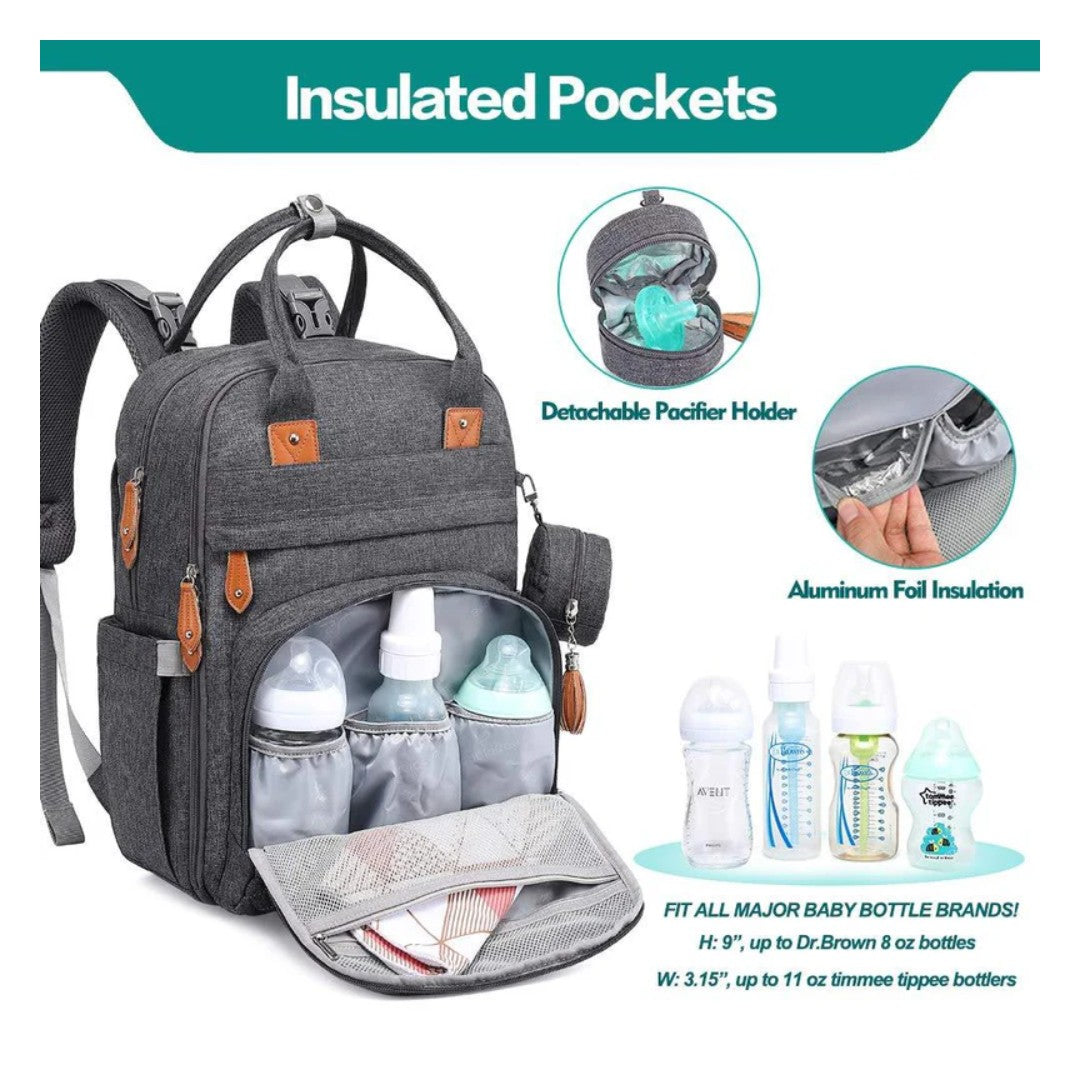 Structured diaper bag backpack - product photo 7