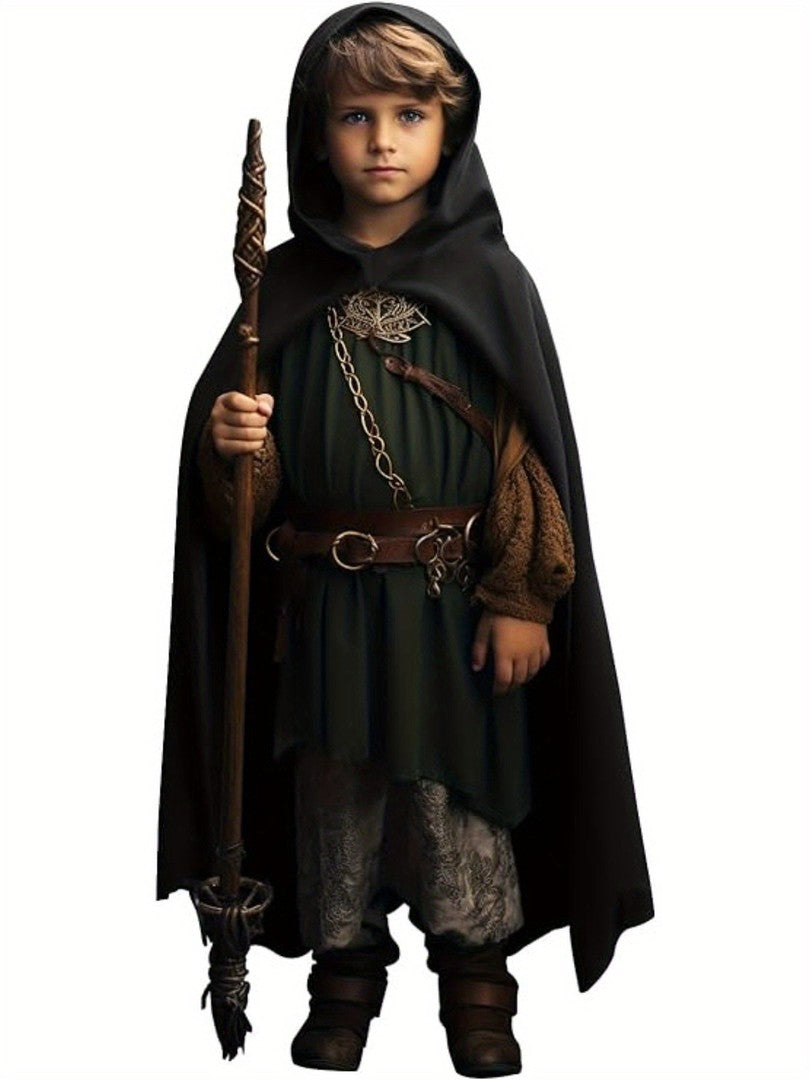 Kids' hooded wizard cape - product photo 3