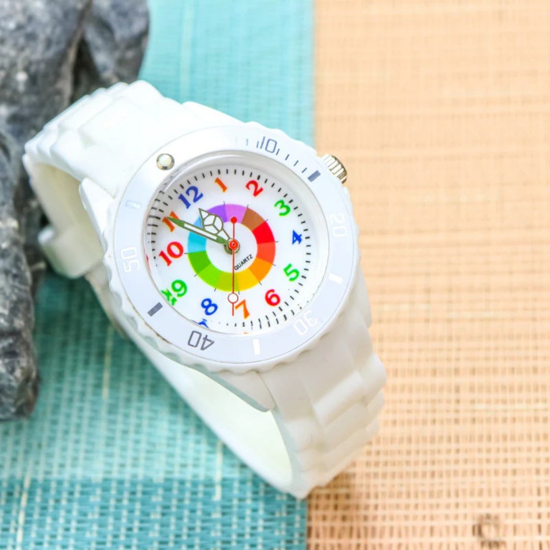 Children's learning watch with color-coded hands - product photo 3