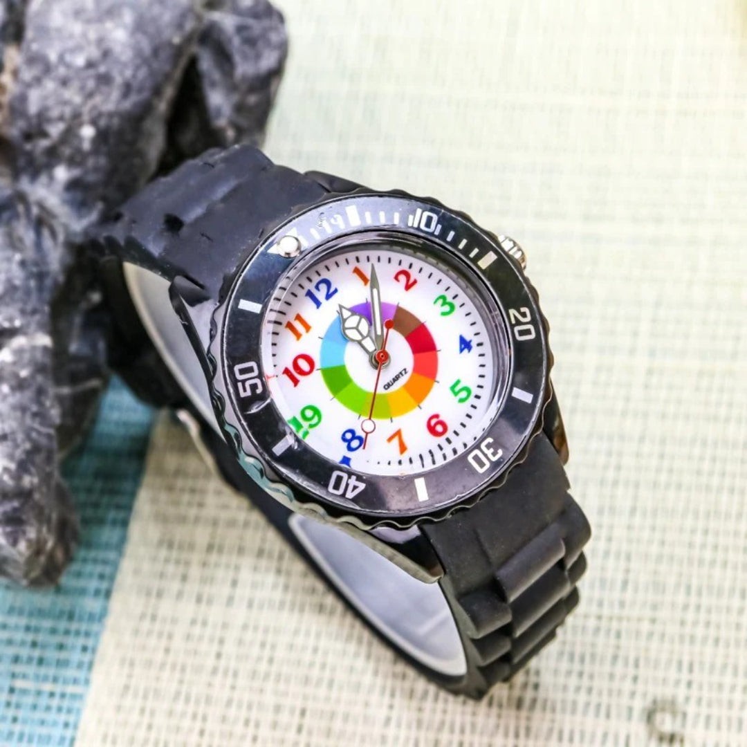 Children's learning watch with color-coded hands - product photo 5