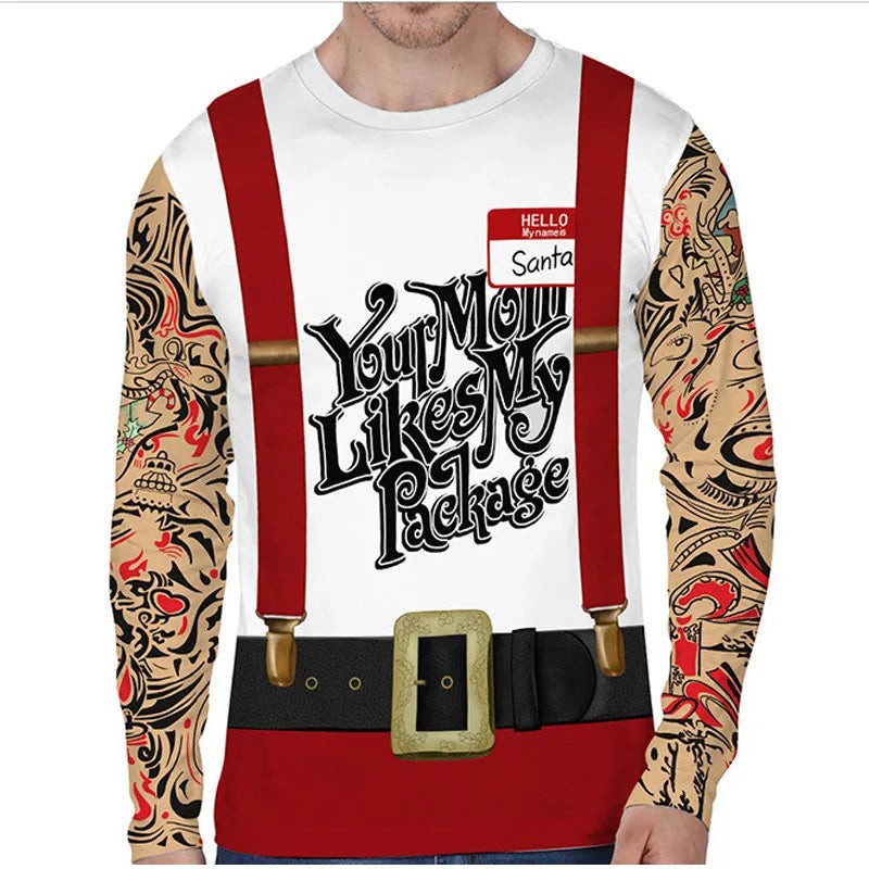 Printed novelty Christmas jumper - product photo 6
