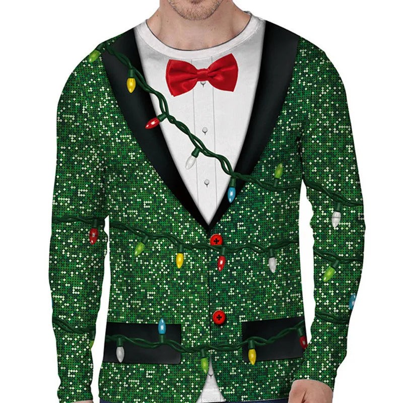 Printed novelty Christmas jumper - product photo 7