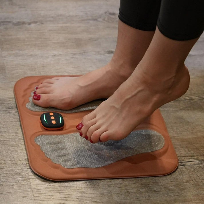 Ems pulse foot massager pad with remote - product photo 1