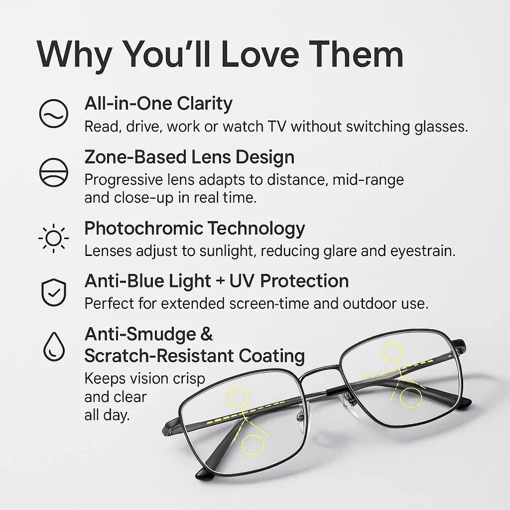 Progressive multifocal reading glasses - product photo 5