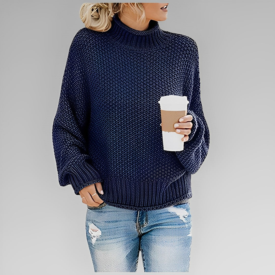 Woman wearing the Vivienne women's sweater, 7 view