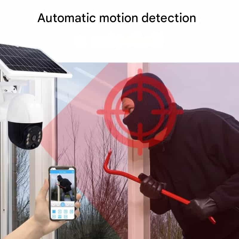 Solar dual lens PTZ outdoor security camera - product photo 11