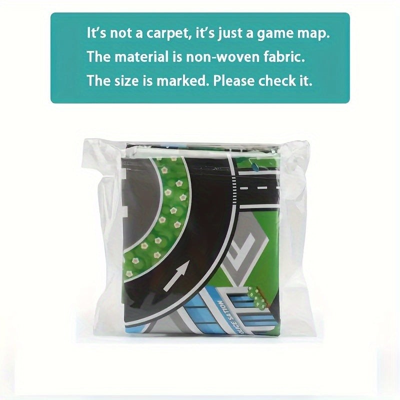 Farm and road play mat for toy cars - product photo 7