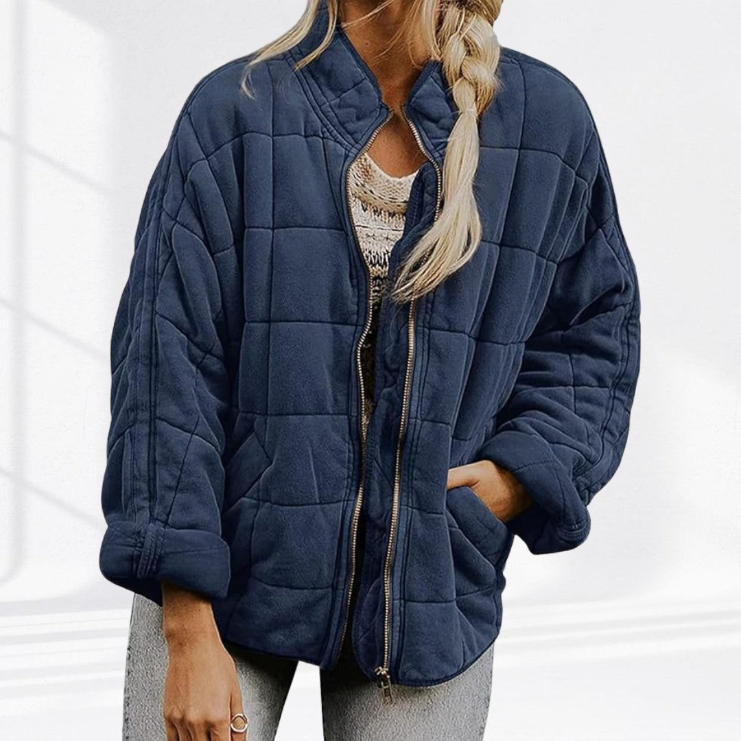 Man wearing the Wolfgang men's quilted jacket, 10 view