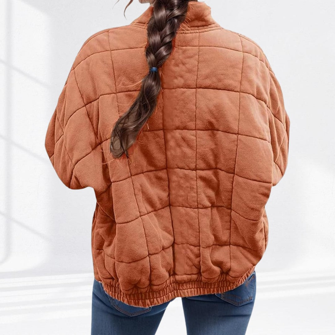 Man wearing the Wolfgang men's quilted jacket, 12 view