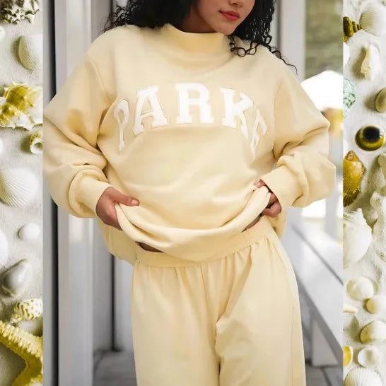 Nova | Women's Oversized Mock Neck Graphic Sweater