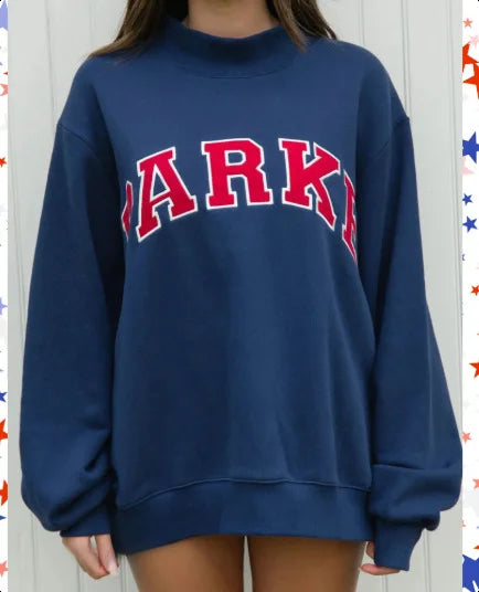 Nova | Women's Oversized Mock Neck Graphic Sweater