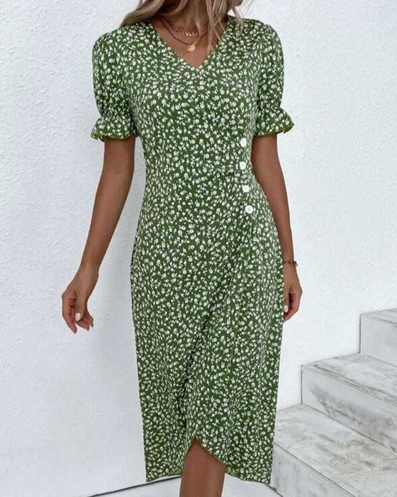 Liora | Women's Floral Loose Fit Midi Dress