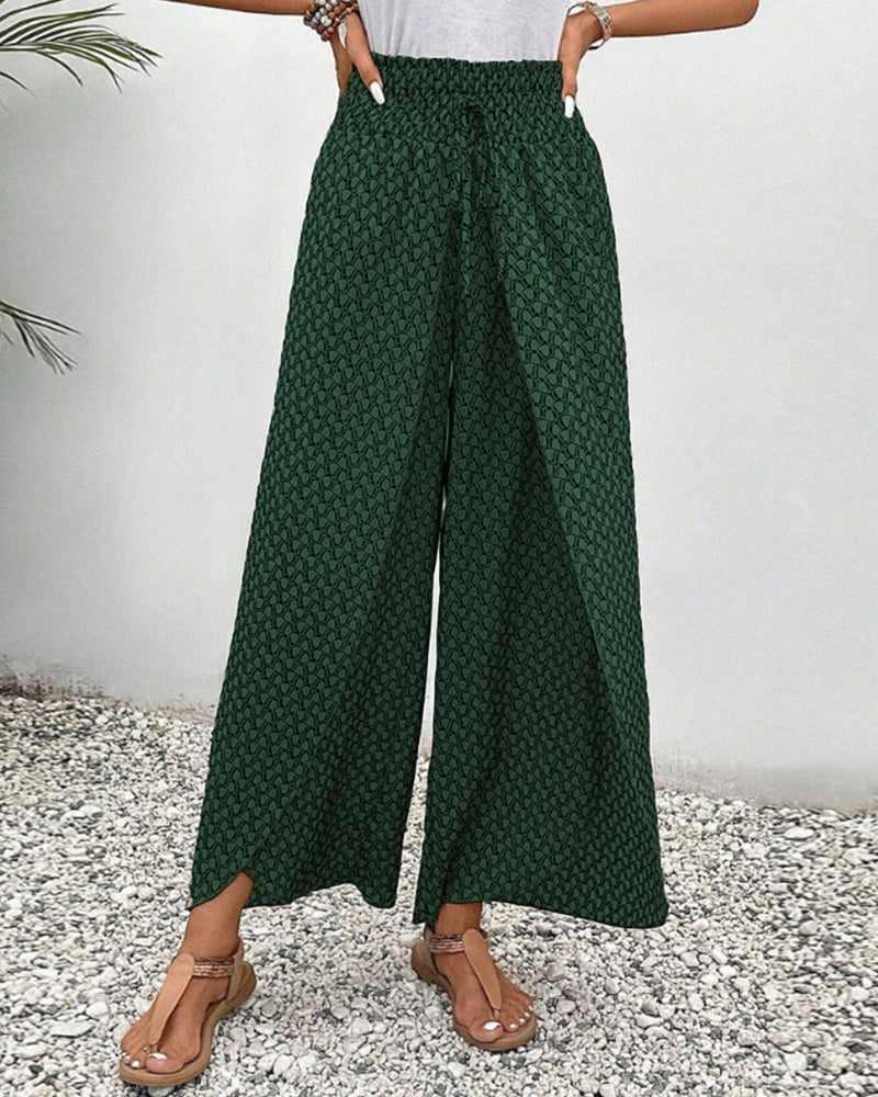 Maya | Women's Boho Printed High-Rise Trousers