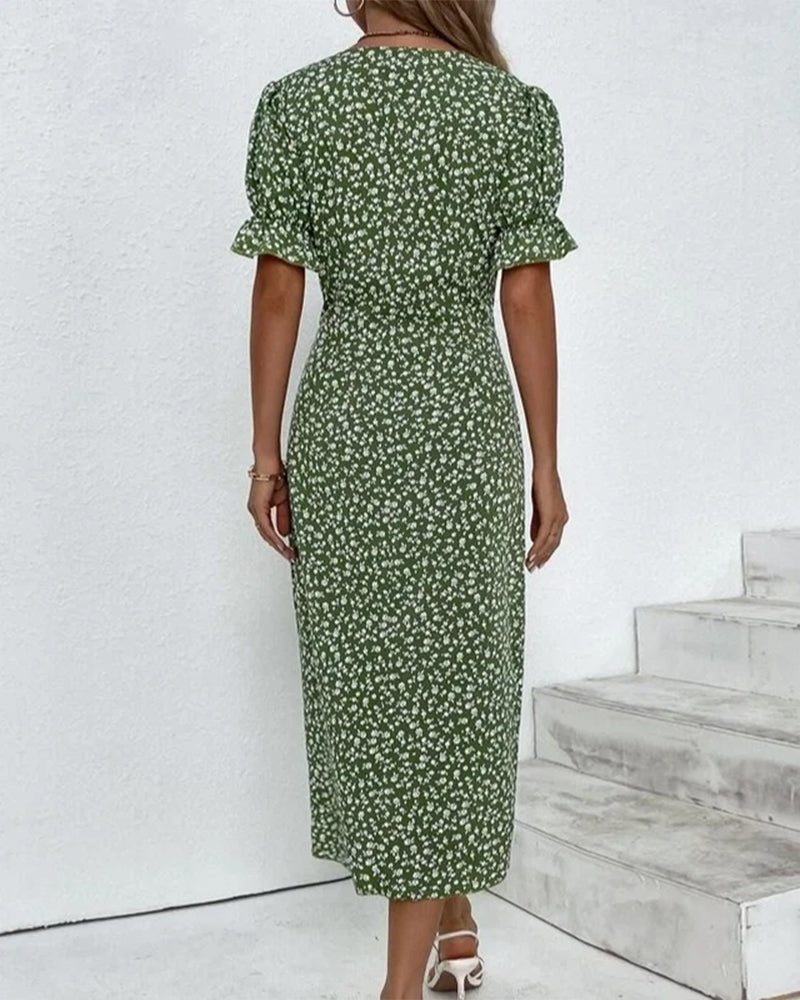 Liora | Women's Floral Loose Fit Midi Dress