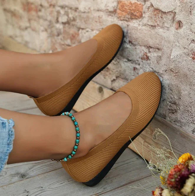 Brina | Women's Knit Slip-On Ballet Flats