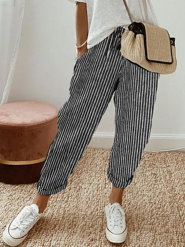 Astra | Women's Linen Drawstring Pants