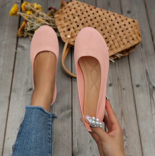 Daphne | Women's Knit Slip-On Ballet Style Flats