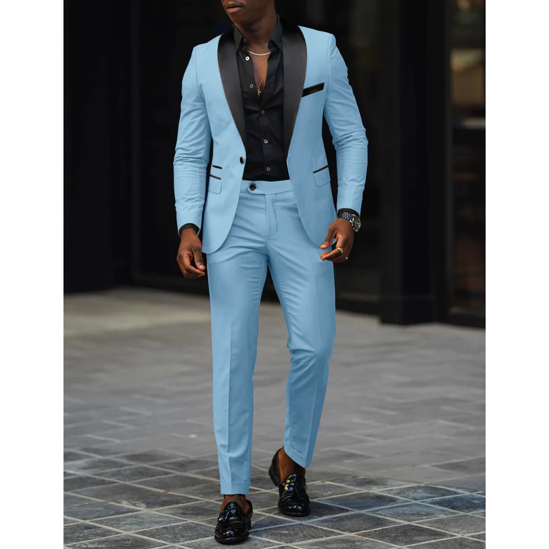 Victor | Men's Slim Fit Peak Lapel Suit Set
