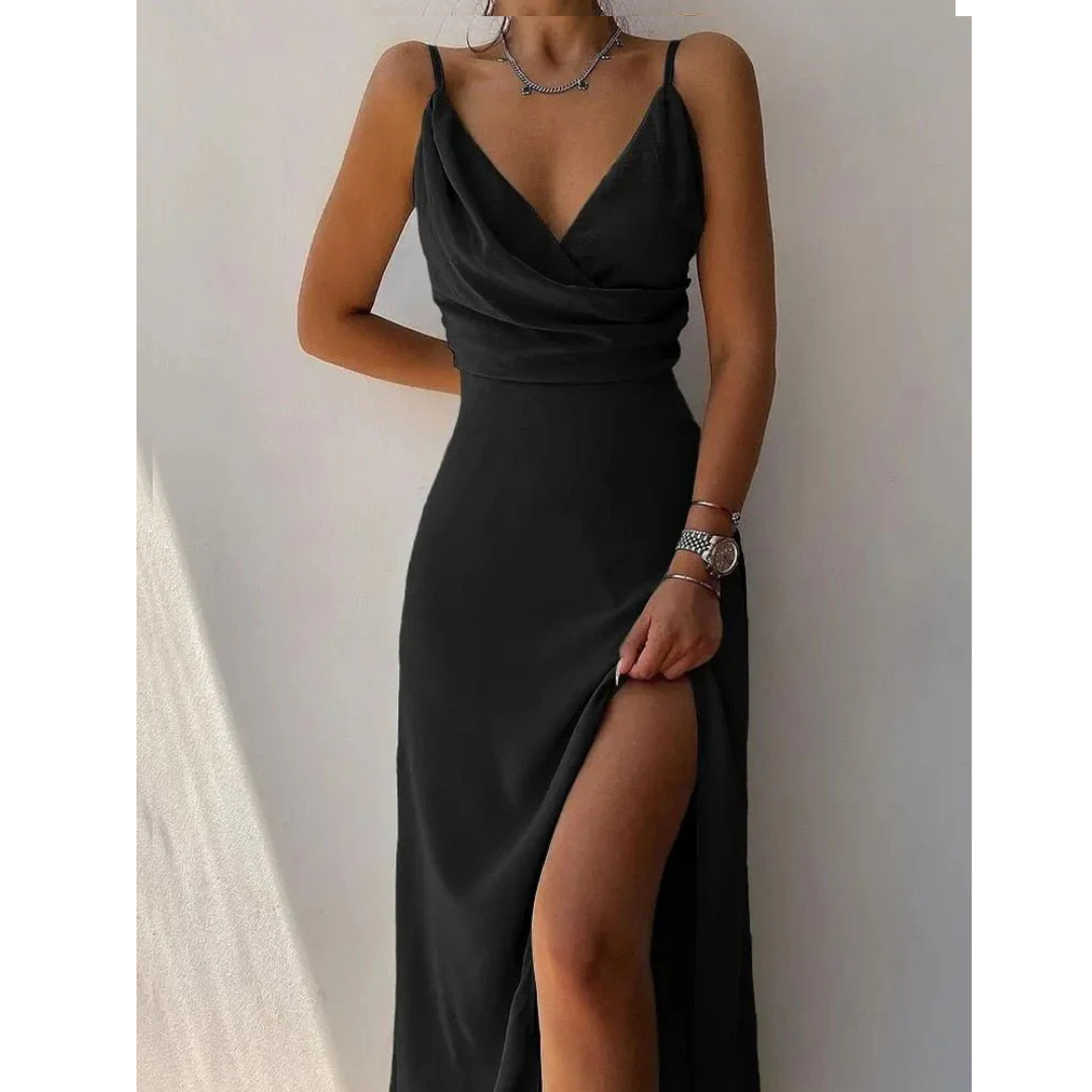 Isla | Women's Floral V-Neck Strap Maxi Dress