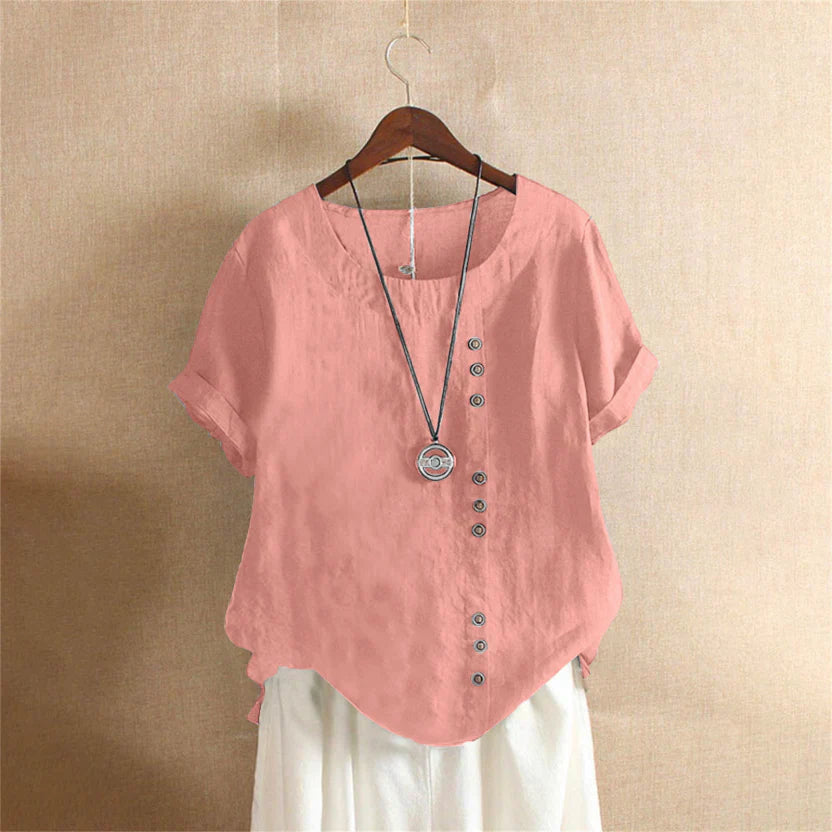Nola | Women's Relaxed Fit Linen Tunic Blouse
