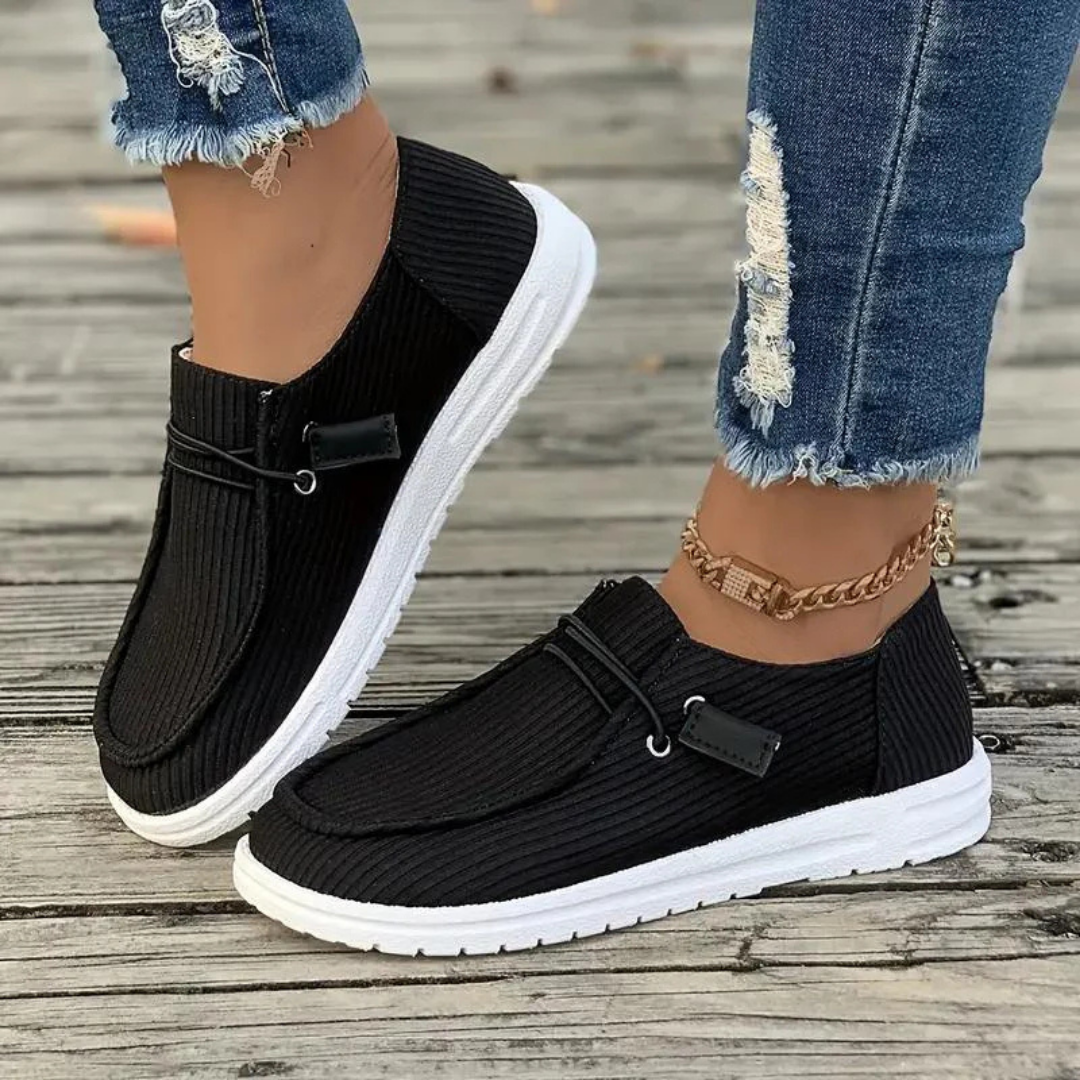 Nina | Women's Corduroy Slip-On Everyday Sneakers