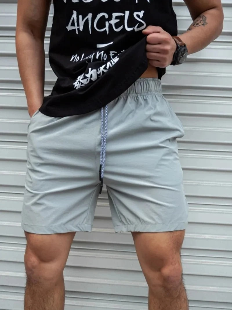 Luca | Men's Solid Color Elastic Waist Swim Shorts