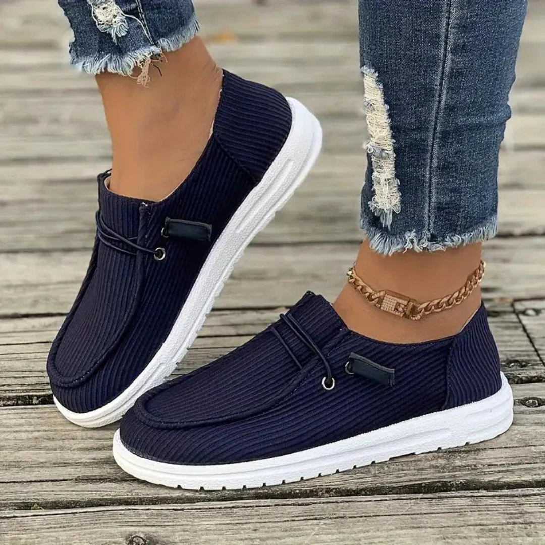 Nina | Women's Corduroy Slip-On Everyday Sneakers