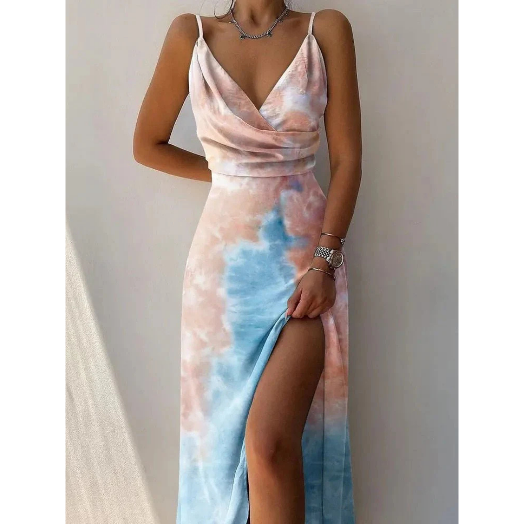 Isla | Women's Floral V-Neck Strap Maxi Dress