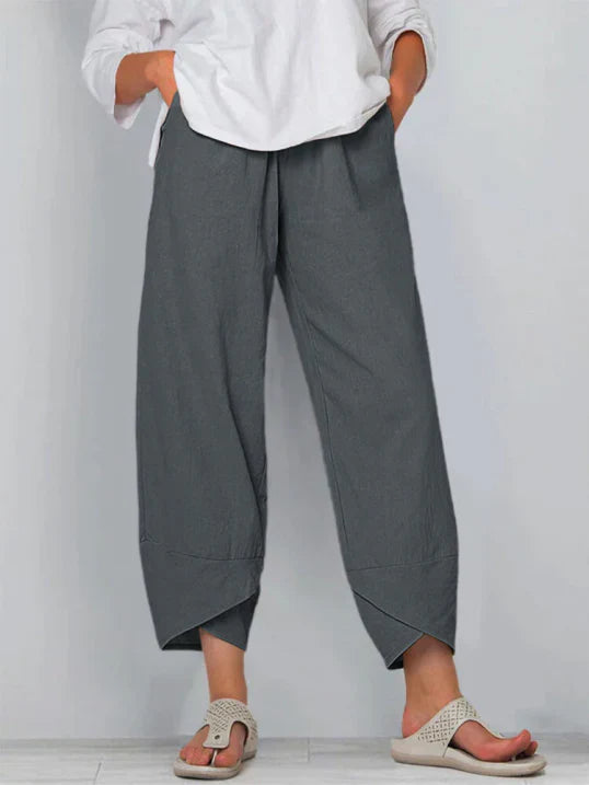 Renata | Women's High Waist Wide-Leg Pants