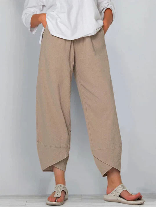 Renata | Women's High Waist Wide-Leg Pants