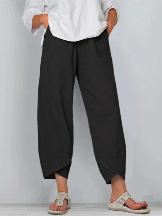 Renata | Women's High Waist Wide-Leg Pants