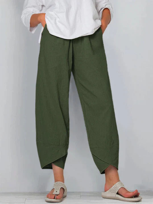 Renata | Women's High Waist Wide-Leg Pants