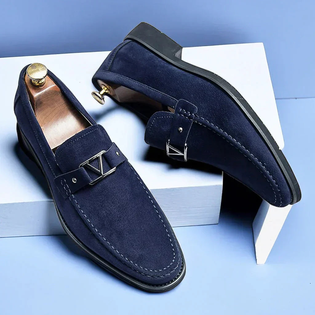 Victor | Men's Orthopedic Buckle Detail Slip-On Loafers