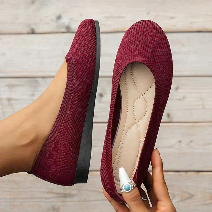 Daphne | Women's Knit Slip-On Ballet Style Flats