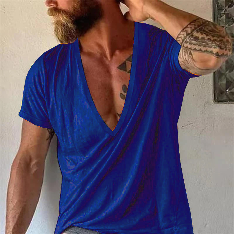 Caden | Men's Deep V-Neck Casual Tee