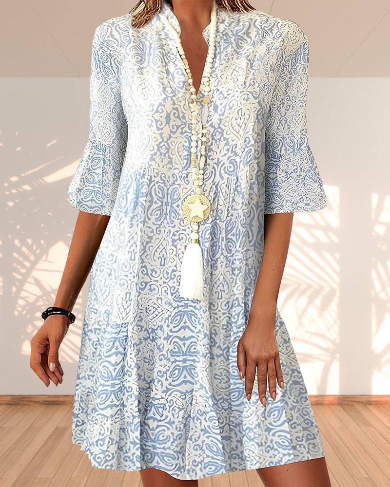 Kiara | Women's Boho Floral Flowy Summer Dress