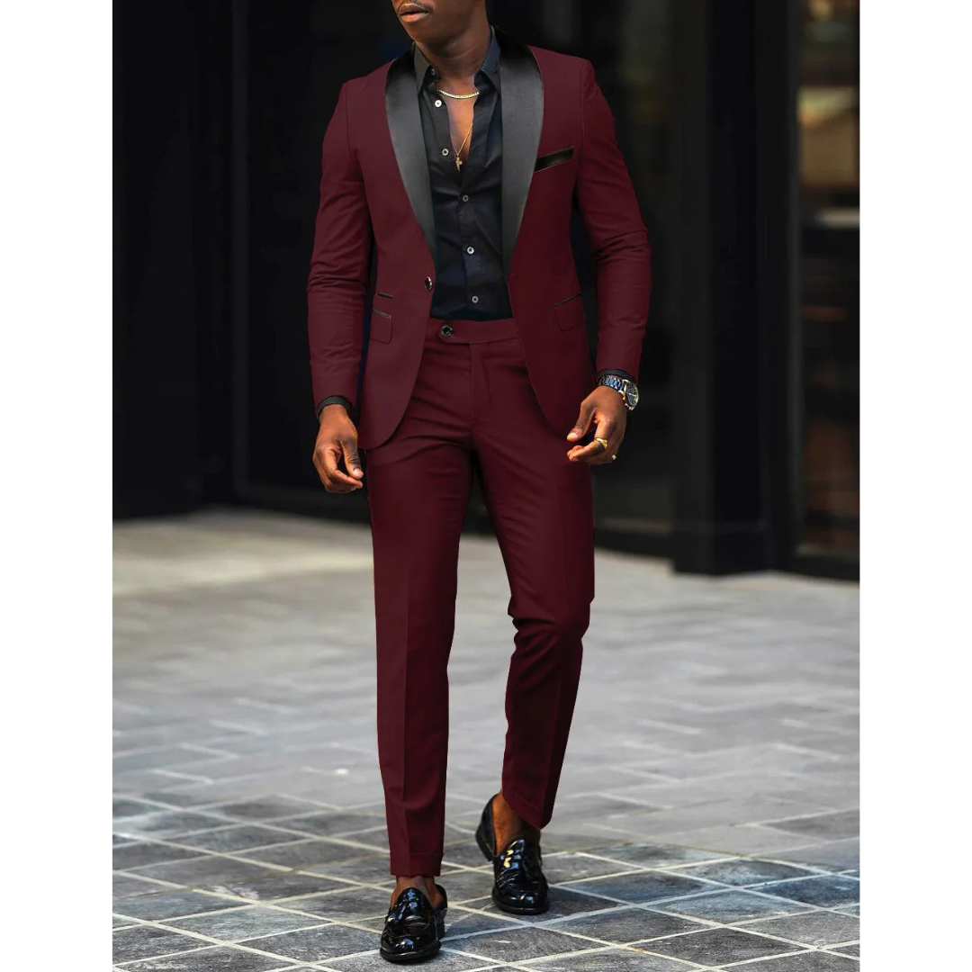 Victor | Men's Slim Fit Peak Lapel Suit Set