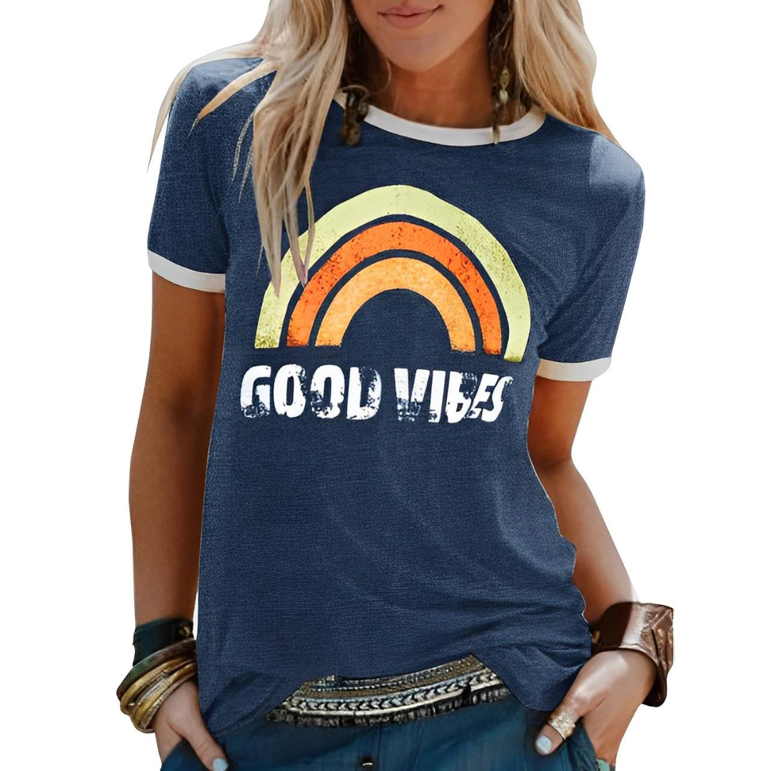 Polaris | Women's Vintage Style Graphic Crew Neck T-Shirt