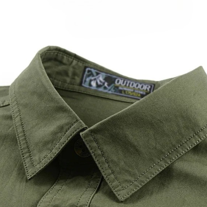 Ethan | Men's Utility Style Button-Front Cargo Shirt