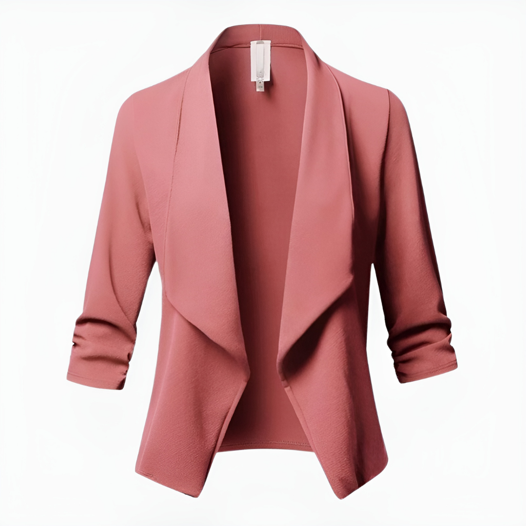Camila | Women's Draped Shawl Collar Open Blazer