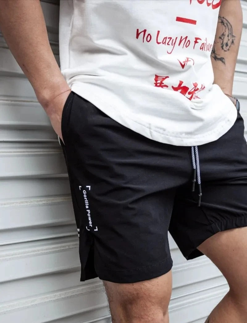 Luca | Men's Solid Color Elastic Waist Swim Shorts