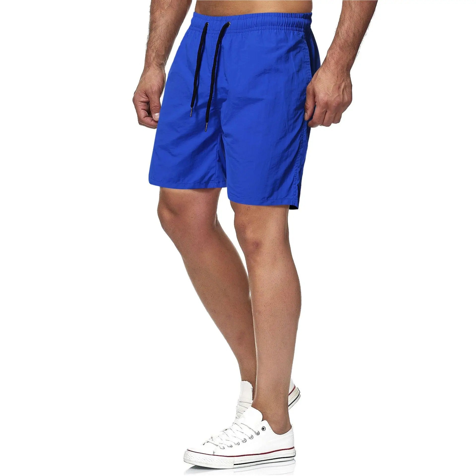 Leo | Men's Solid Colour Drawstring Beach Swim Shorts