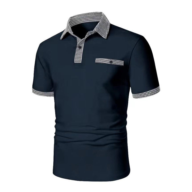 Zane | Men's Check Detail Sport Polo Shirt