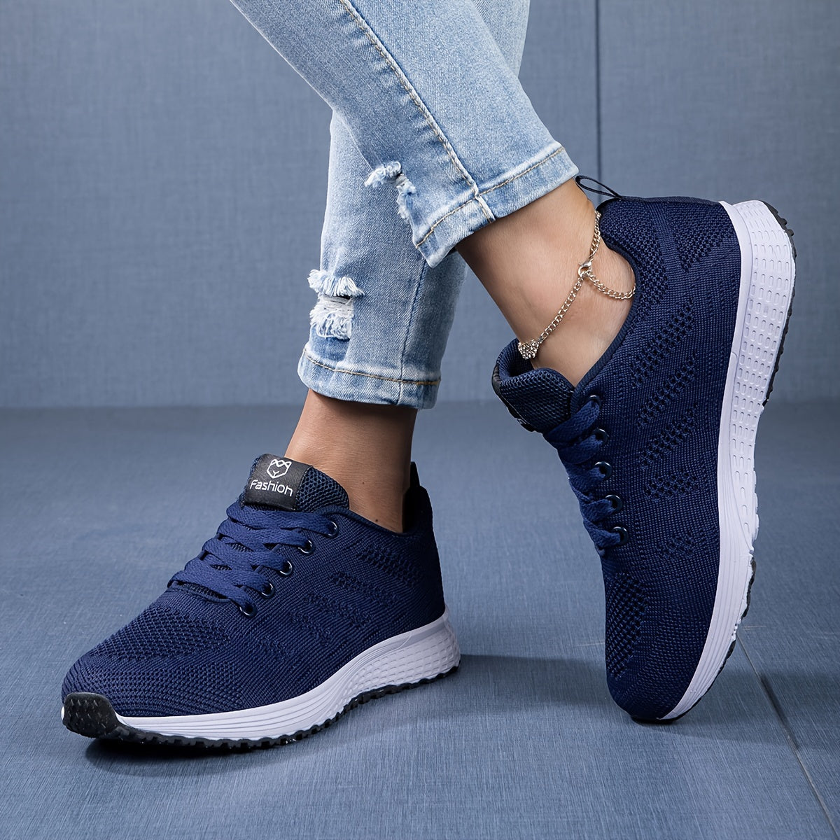 Amara | Women's Knit Lace-Up Orthopedic Sneakers