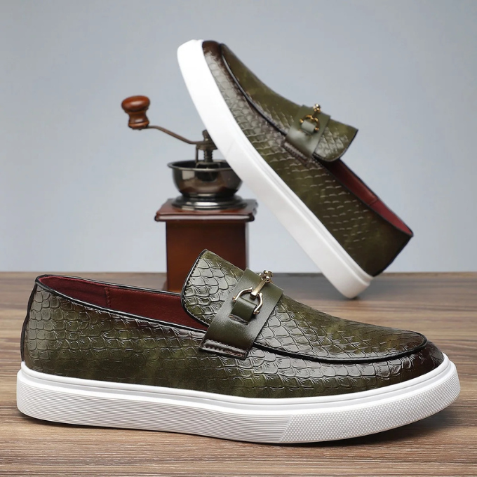 Owen | Men's Textured Slip-On Orthopedic Loafers