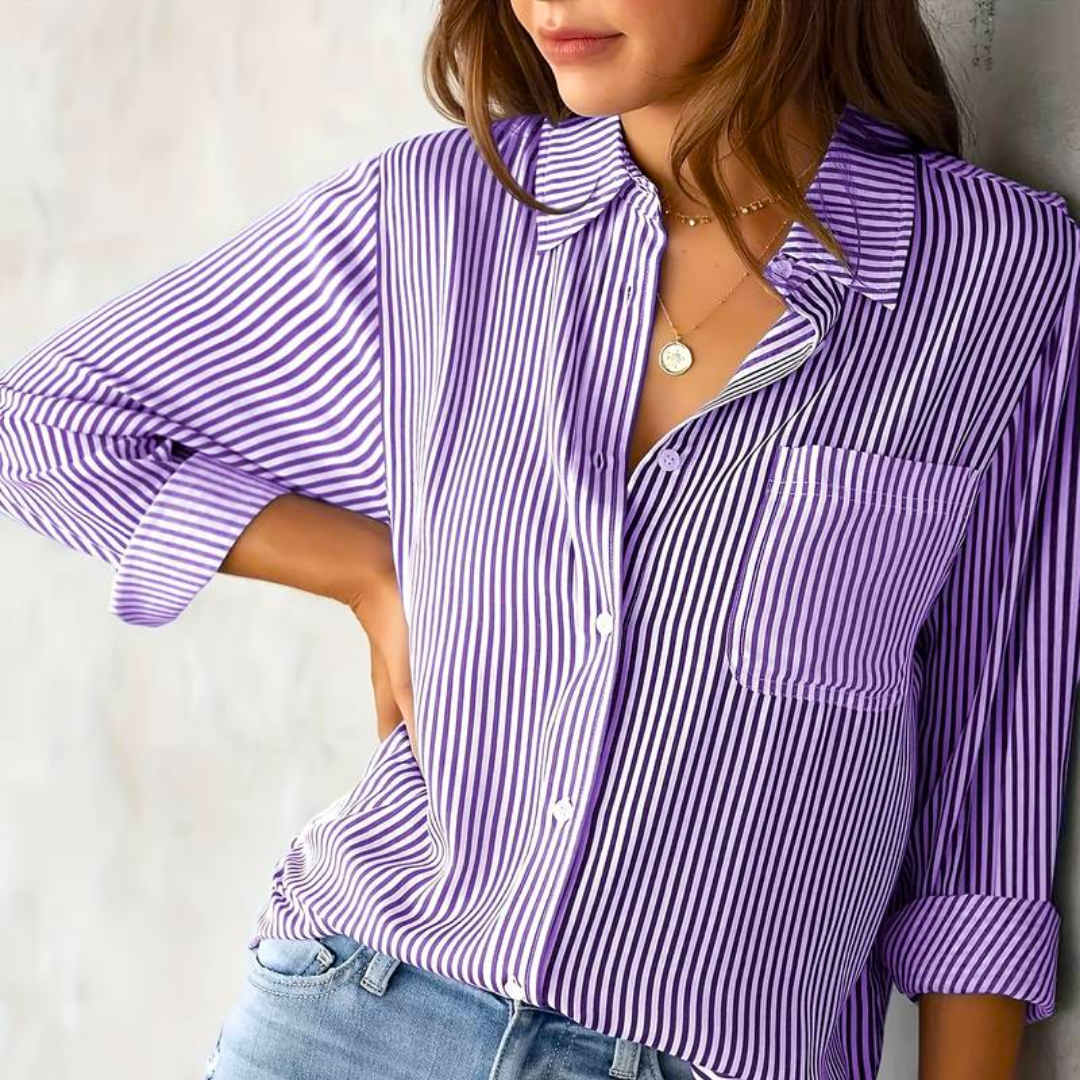 Daria | Women's Long Sleeve Button Front Shirt