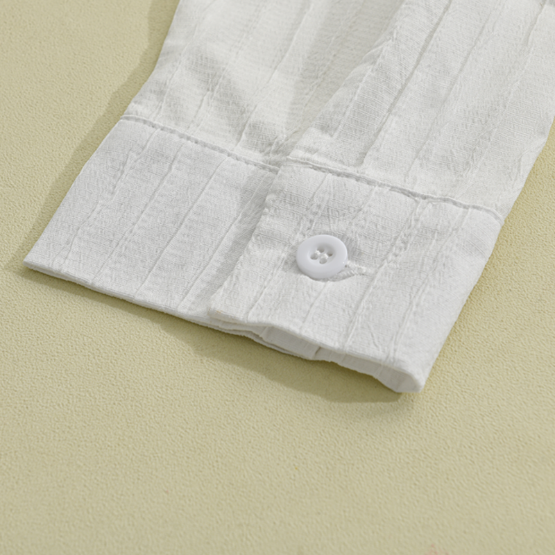 Zayn | Men's Slim Fit Ribbed Linen Casual Shirt