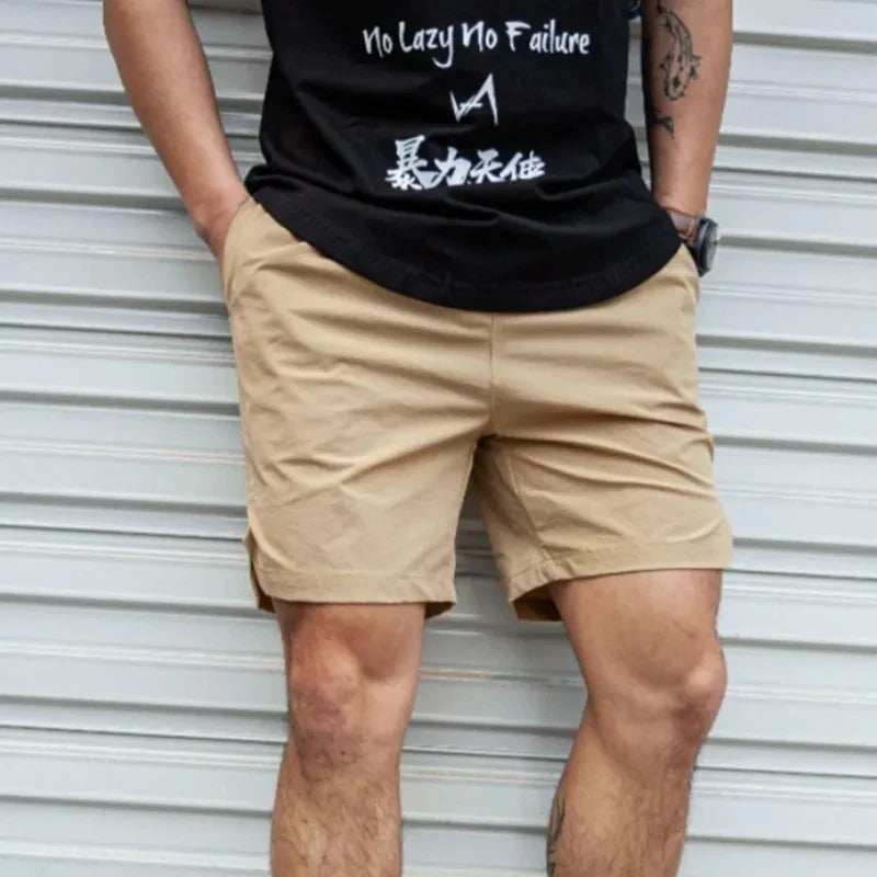 Luca | Men's Solid Color Elastic Waist Swim Shorts